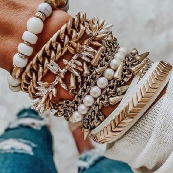 :: S&D Gilded Path Double Wrap Bracelet - Picture 8 of 10